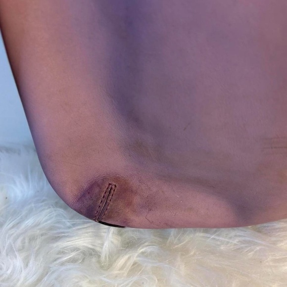 Coach Purple Leather Ergo 33 - Picture 3 of 10
